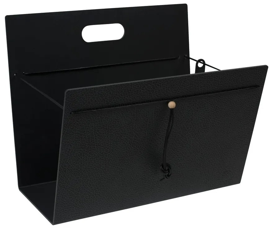 Kovový/z eko kože stojan na časopisy Hippo L – LIND DNA