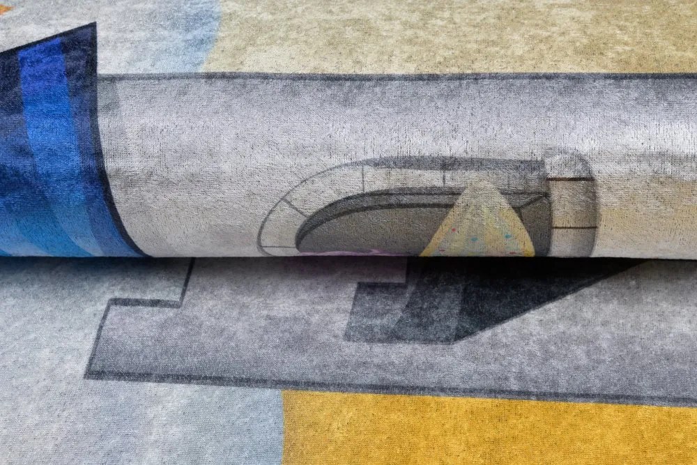Detský koberec s motívom rozprávkového zámku Šírka: 80 cm | Dĺžka: 150 cm