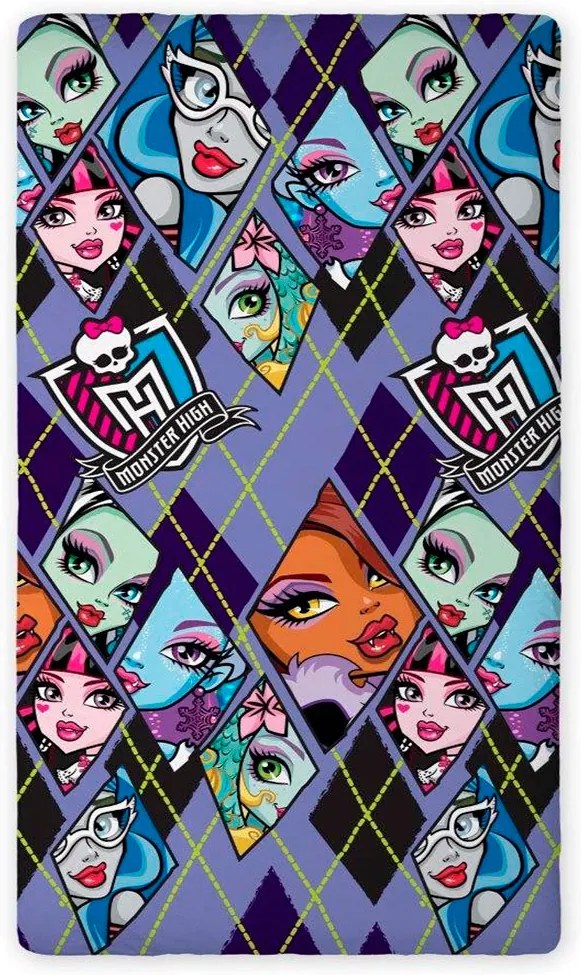 Plachta Monster High galery 90x200 cm 100% bavlna Faro