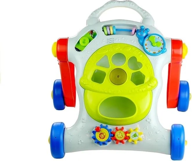 LEAN Toys Farebný vzdelávací kočík pre deti Hra svieti