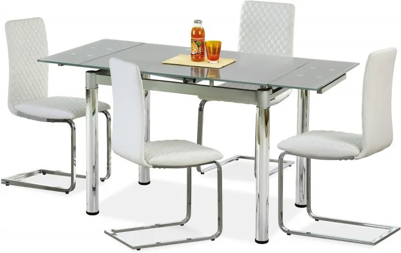 Jedálenský stôl rozkladací LOGAN 2 sivý Halmar