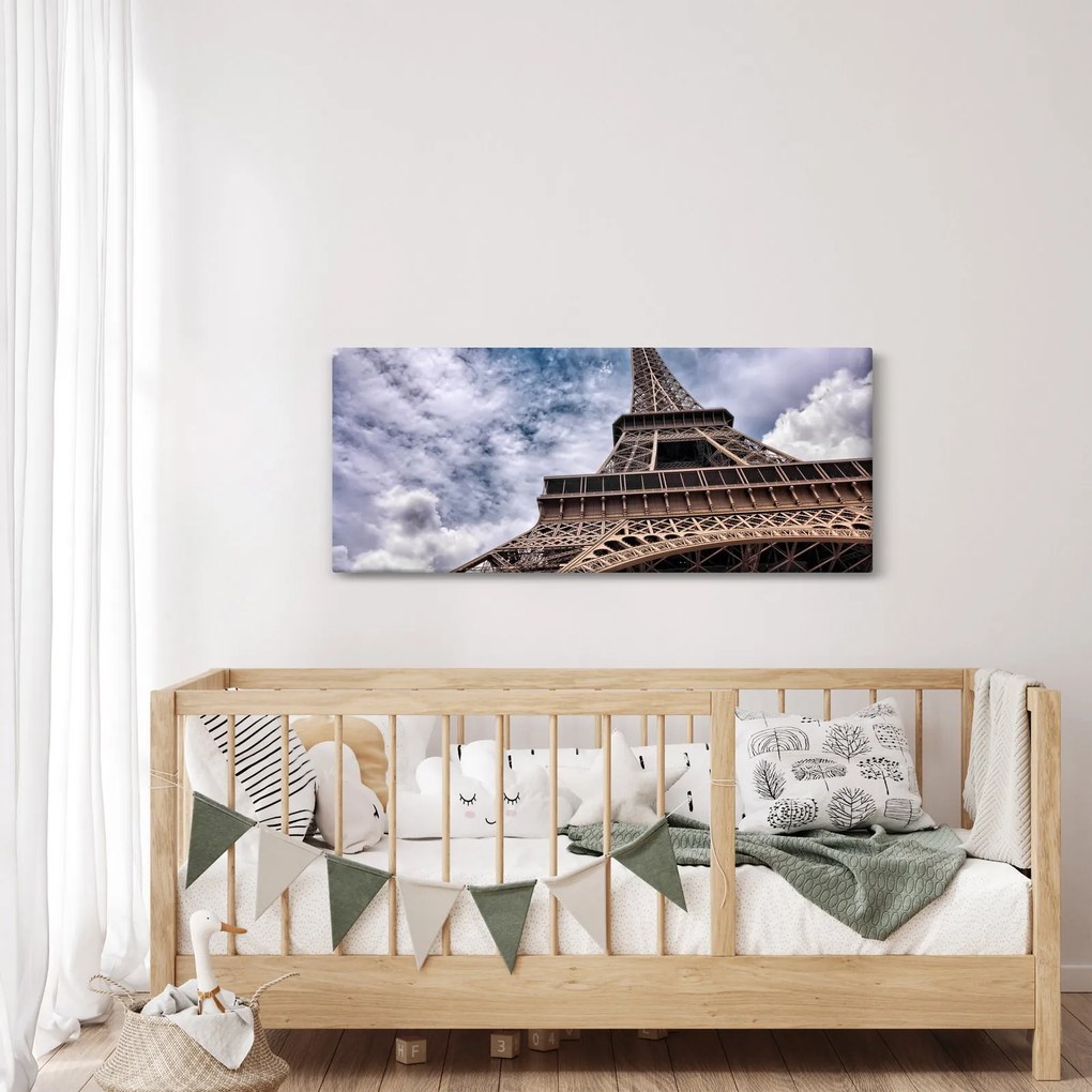 Obraz Eiffelovej veže (120x50 cm)