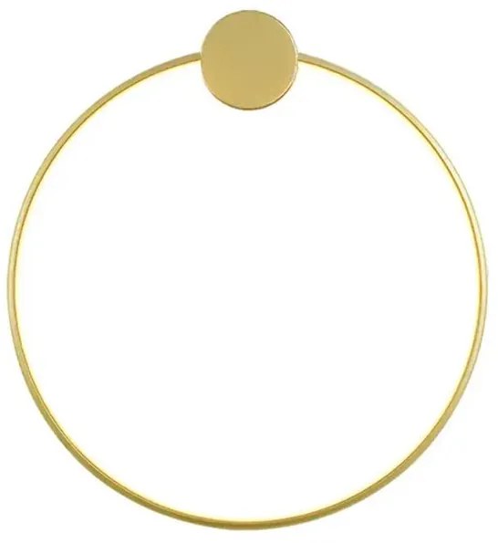 Toolight Toolight, LED nástenné svietidlo 40cm 17W APP1387-CW, zlatá lesklá, OSW-00911
