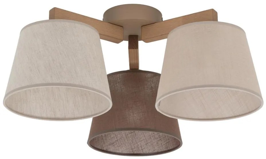 Brilagi - Prisadené stropné svietidlo LATTE SABIA 3xE27/15W/230V borovica/mix