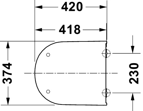 Duravit 28310000 - WC sedátko D-CODE 37,4x42 cm biela