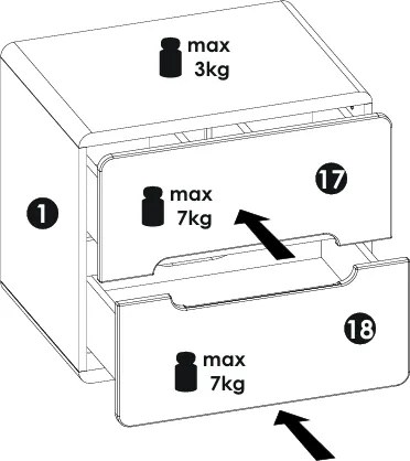 Kúpeľňová závesná skrinka univerzálna Aruba 828 2S dub craft zlatý
