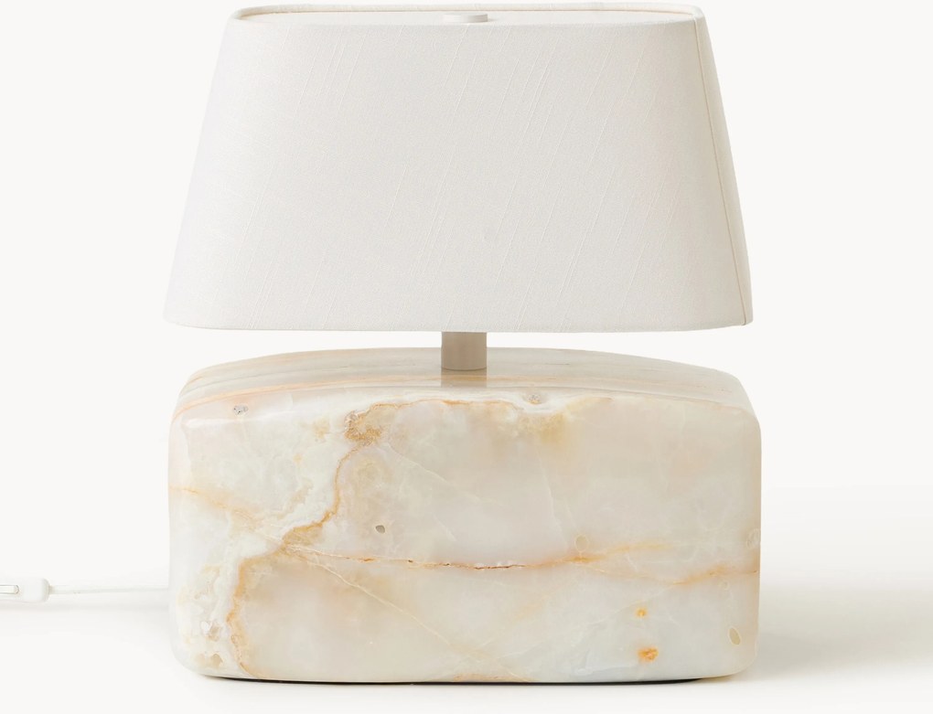 Stolová lampa's jadeitovou základňou Maleo