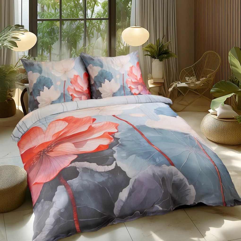 SATÉNOVÉ OBLIEČKY SATINLOVE PREMIUM 200X220 CM, 2KS 70X80 CM VZOROVANÉ