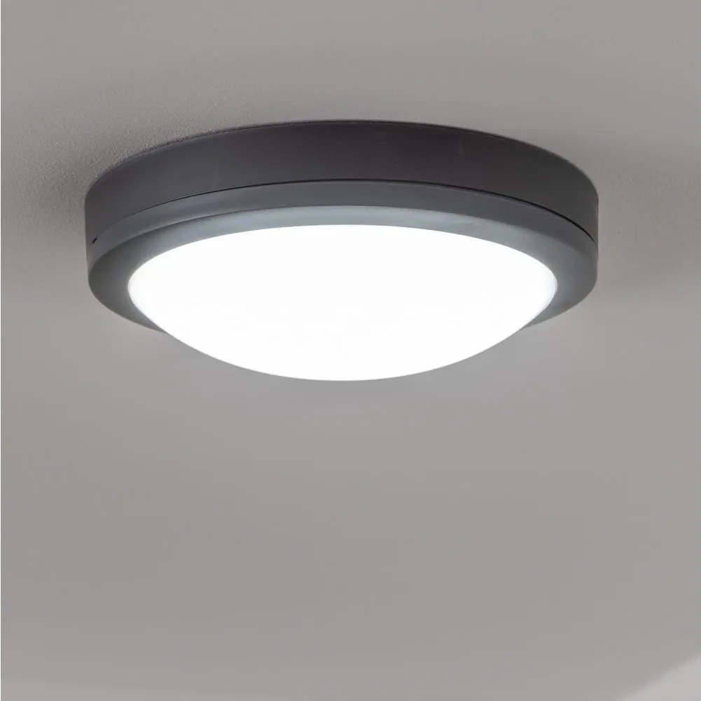 Brilagi - LED Vonkajšie stropné svietidlo LED/20W/230V pr. 23 cm IP54 antracit