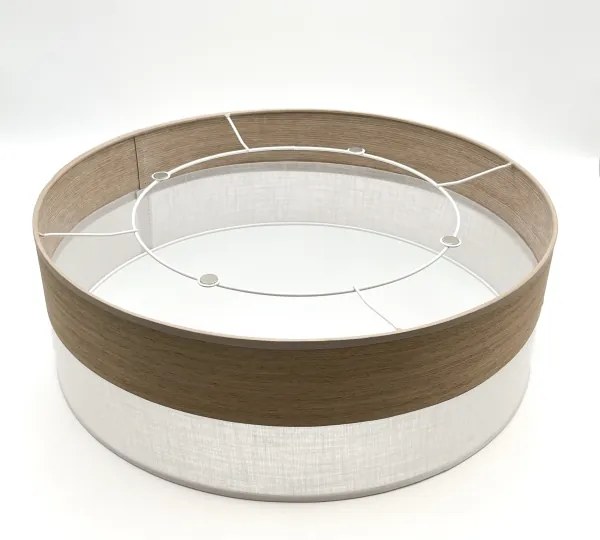 Stropné svietidlo SIRJA WOOD 2xE27/15W/230V pr. 45 cm biela/dub