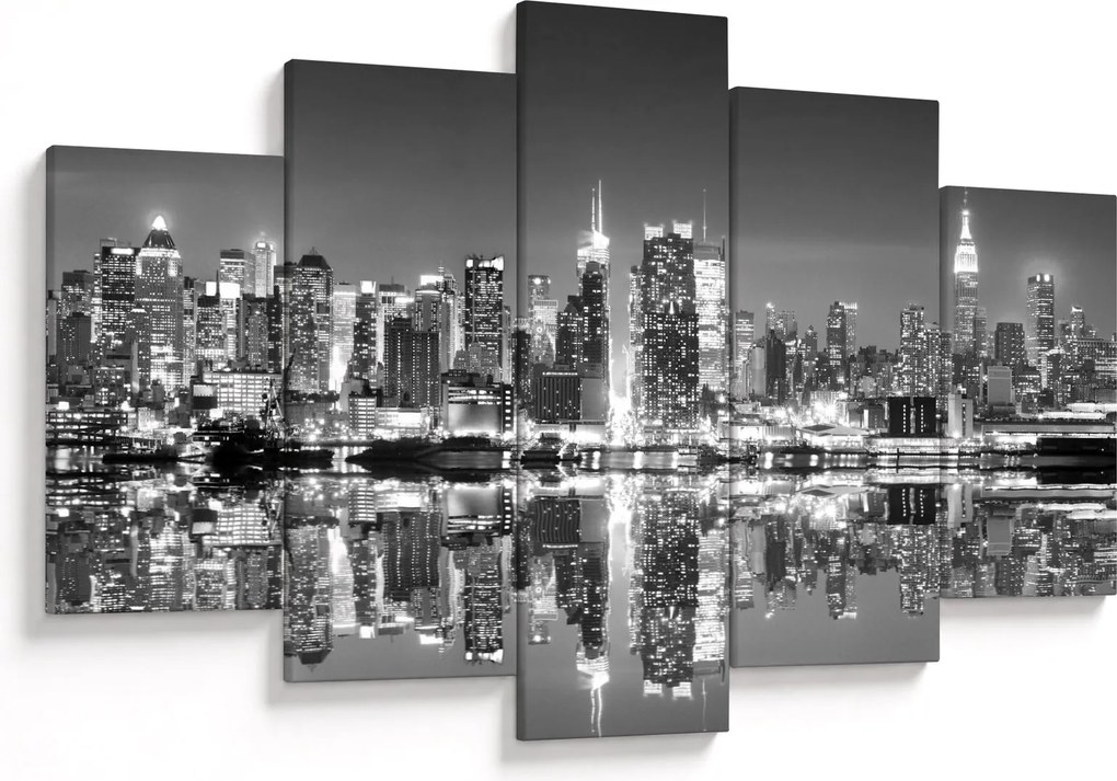 Obraz - New York, čiernobiely (150x105 cm)