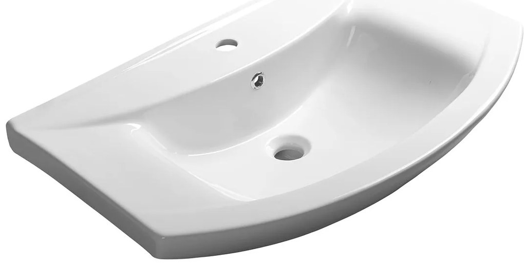 Aqualine Aqualine, ZERO keramické umývadlo nábytkové 75x48,5cm, biela, 6075