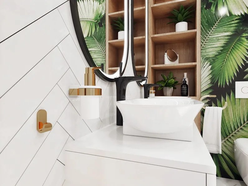 Erga Nature Gold, 1-háčik na uteráky, zlatá lesklá, ERG-07949