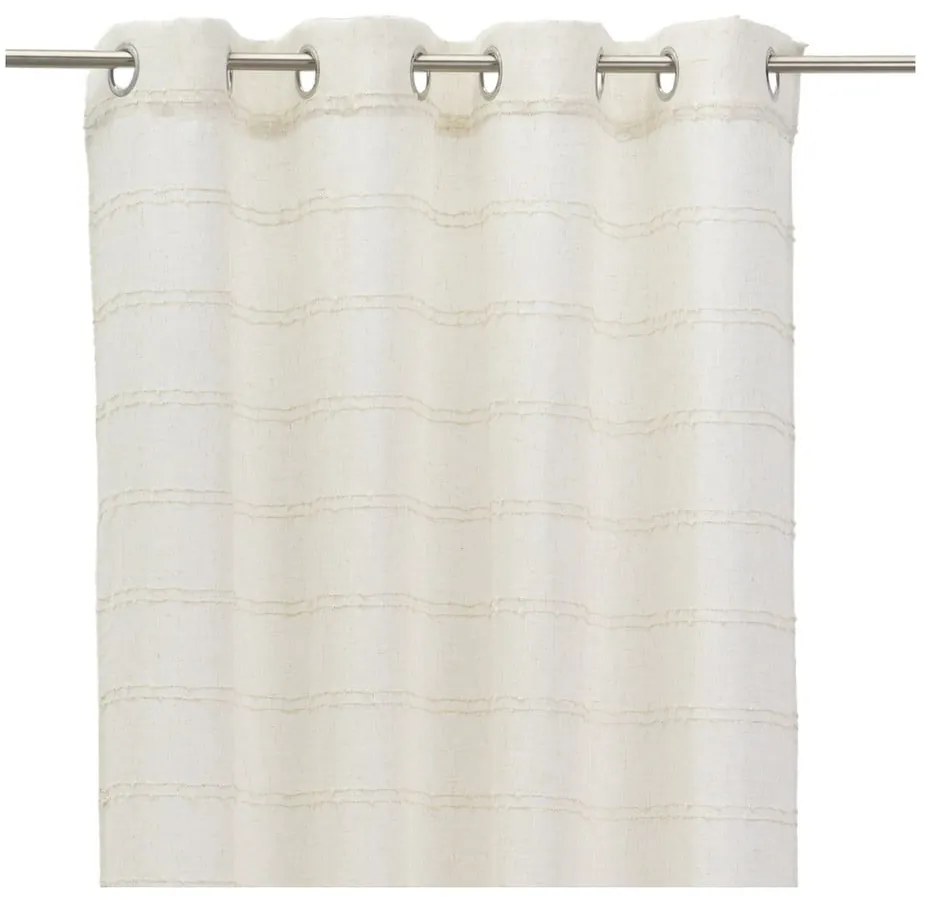 Béžový záves s prímesou ľanu 140x260 cm Nodes – Casa Selección