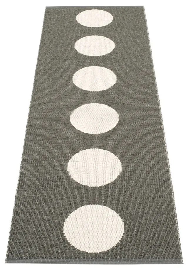 Tmavosivý vnútorný a vonkajší behúň 70x225 cm Vera Charcoal – Pappelina