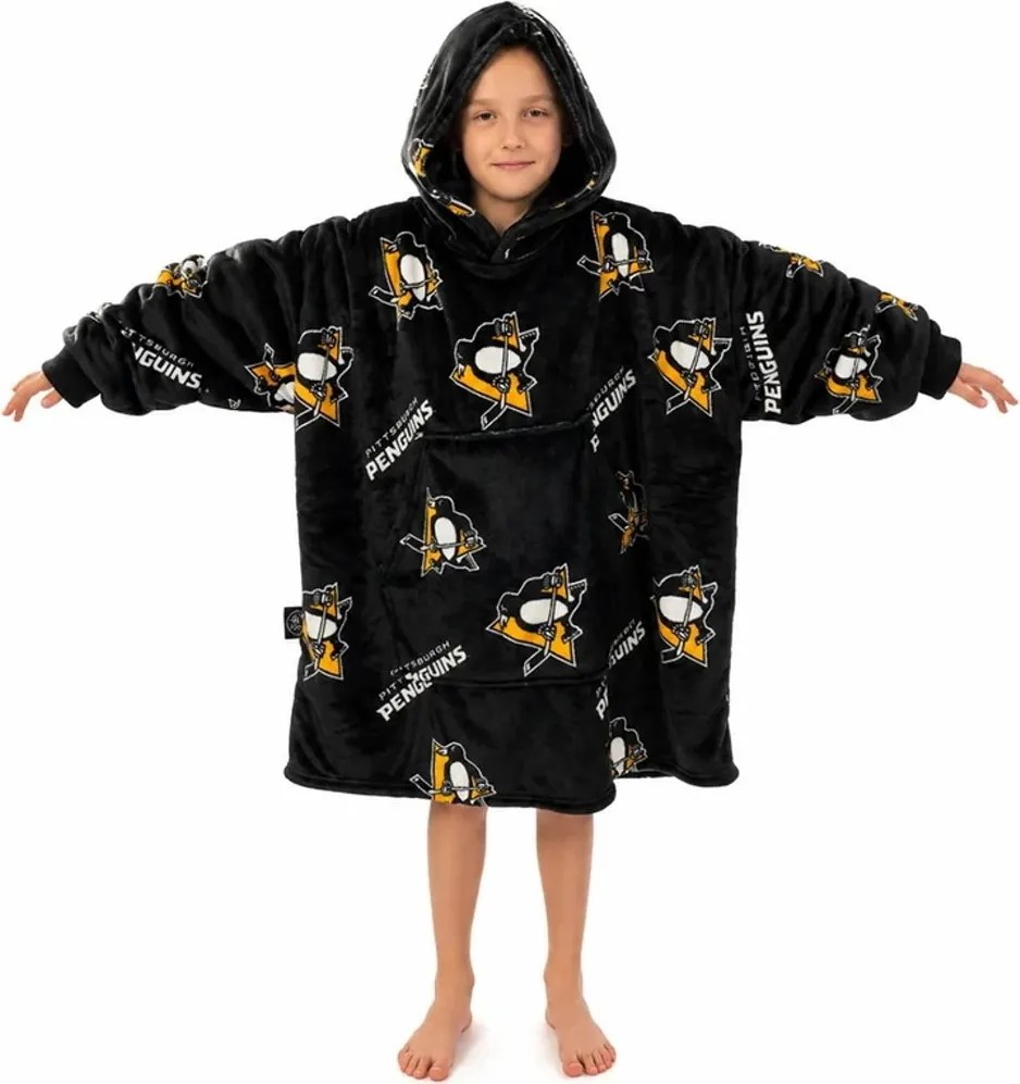 Mikinová televízna deka NHL Pittsburgh Penguins – veľ. S