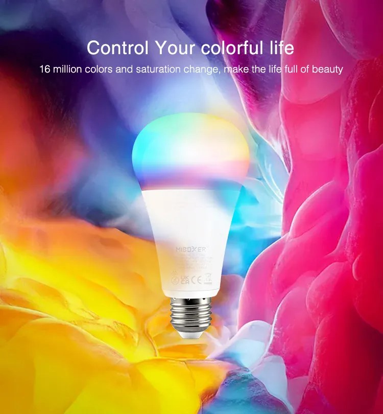 LED Solution Mi-Light MiBoxer ZIGBEE LED žiarovka RGB+CCT 12W E27 FUT105Z