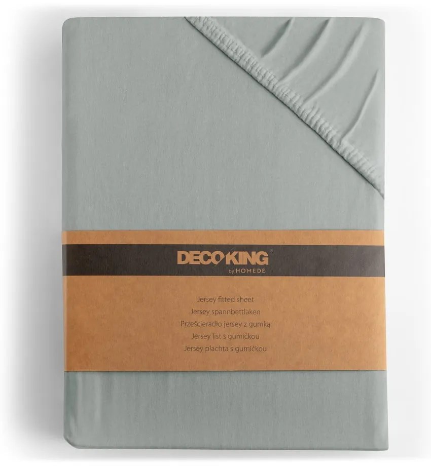 Svetlosivá napínacia plachta jersey 220x200 cm Amber – Restilo