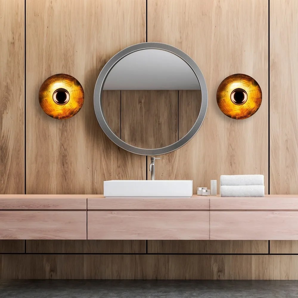 Nástenné svietidlo v medenej farbe ø 28 cm Kurt – Opviq lights