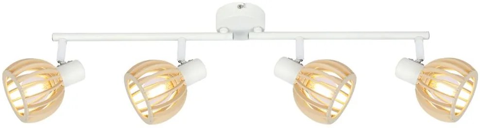 Candellux ATARRI Spot 4X25W E14 White Wood 94-68101