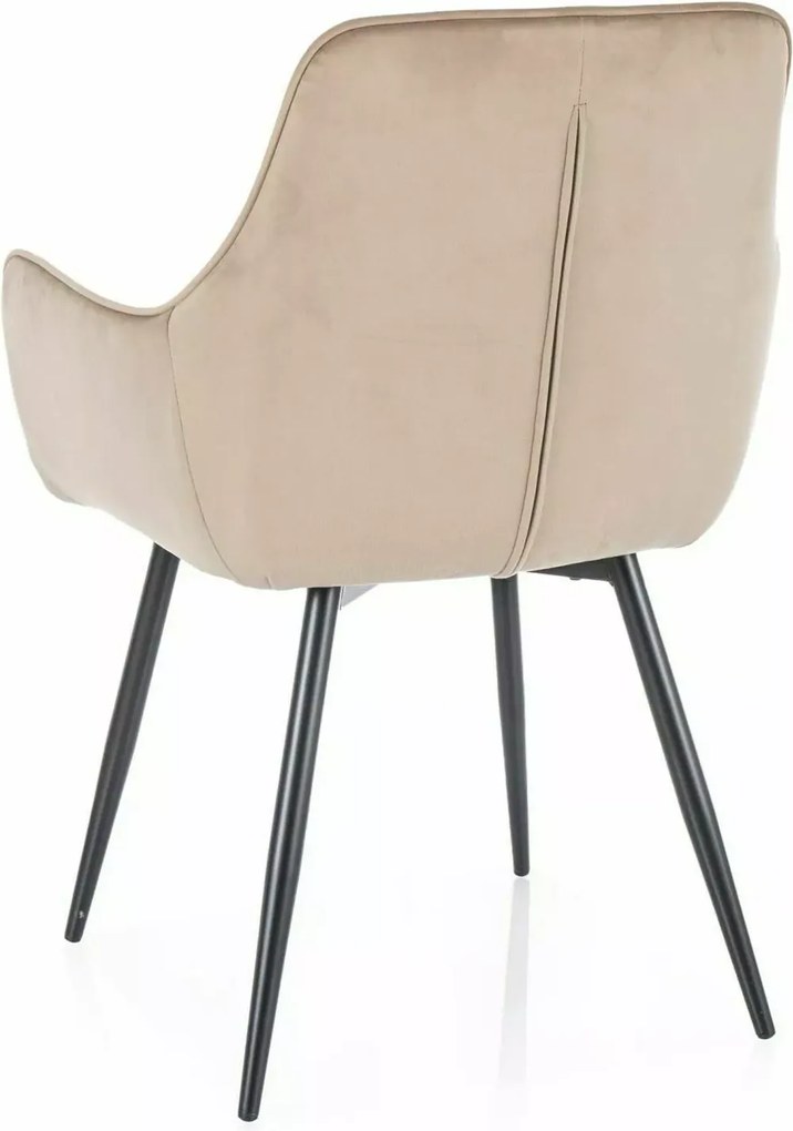 SI Fig Velvet stolička béžová