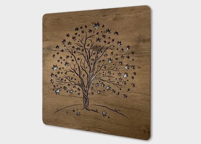 Podsvietený obraz strom Javor