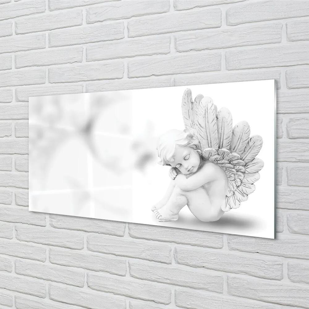 Sklenený obraz spiace anjel 100x50 cm