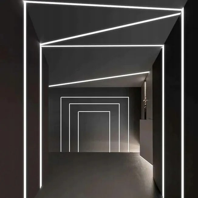 BERGE LED hliníkový profil rohový 1m biely - sada