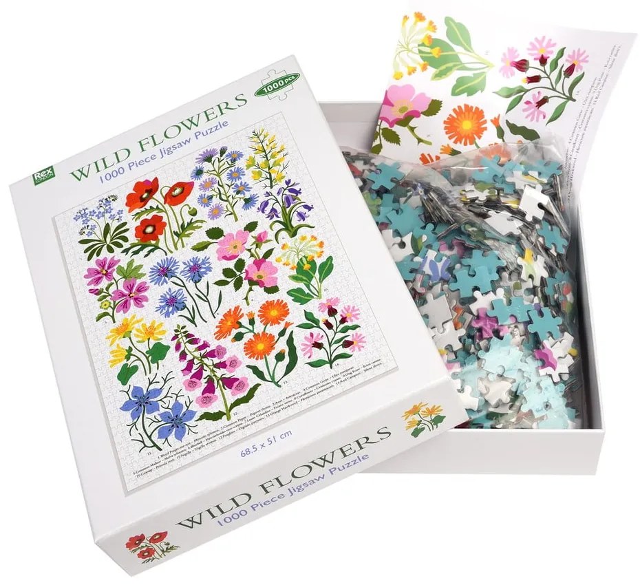 Puzzle (počet dielikov 1000) Wild Flowers – Rex London