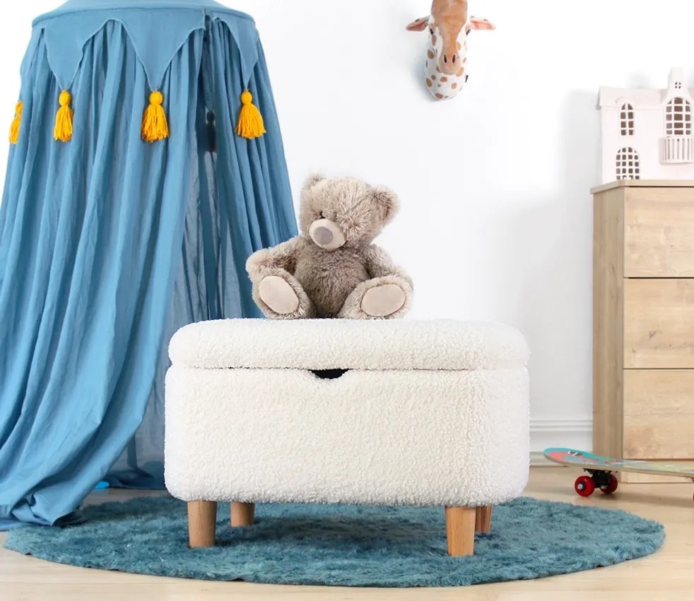 Detský taburet MOOUV biely