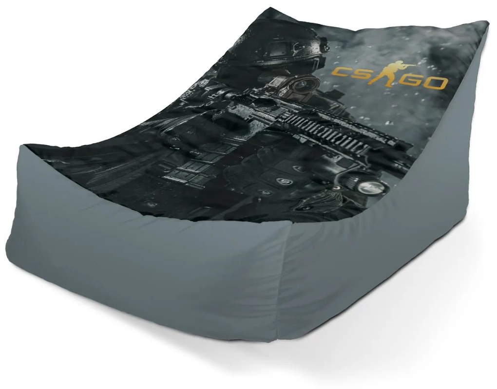 Sablio Sedací vak Lounge CS:GO Vojak 1 - 80 x 95 x 50 cm
