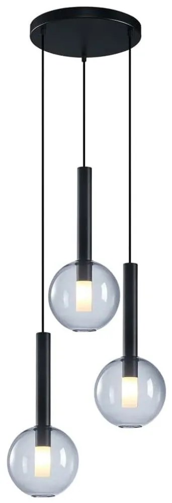 Luster na lanku NIKO 3xG9/9W/230V čierna