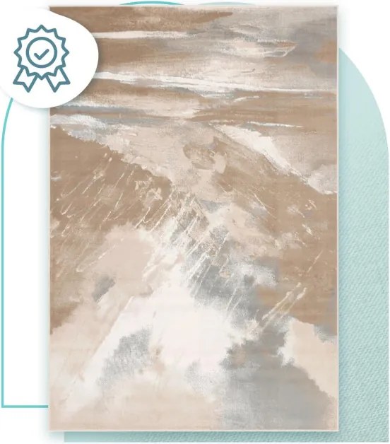 Koberec FD Sensi Bizar tmavobéžový