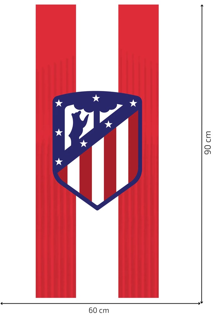 Textilná nálepka na stenu "Atlético Madrid"