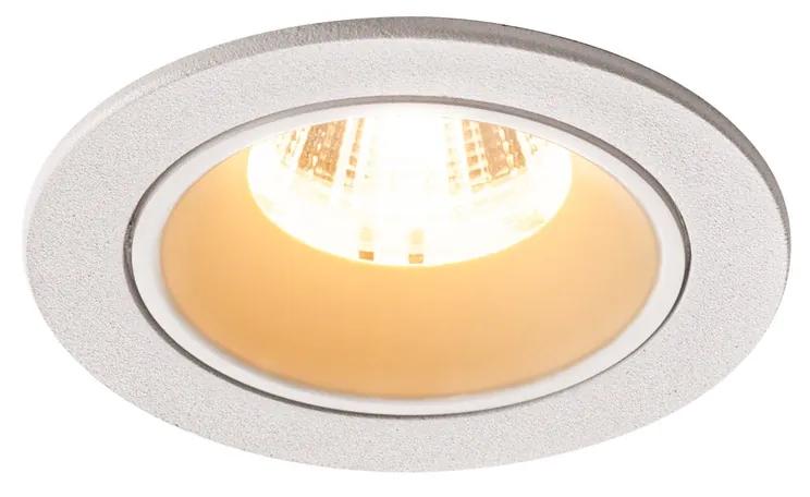 Stropné svietidlo SLV NUMINOS® DL S vnitřní LED zápustné stropné svietidlo biela/biela 3000 K 55° včetně listových pružin 1003812