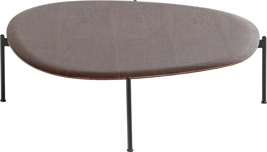 Konferenčný stolík v tmavo prírodnej farbe 97x121 cm Kota – WOOOD