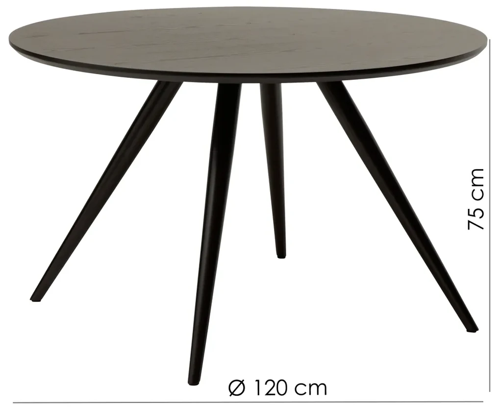 ECLIPSE JEDÁLENSKÝ OKRÚHLY STÔL - Ø 120 cm wallnut