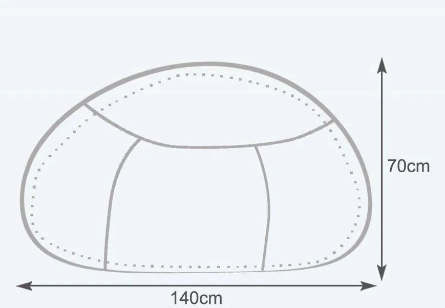 INTERMEDIC SK - Sedací vak MAXI 140x70 cm | extra veľký vak na sedenie a ležanie, 570 l Farba: E09 - Zelená tmavá (ekokoža)