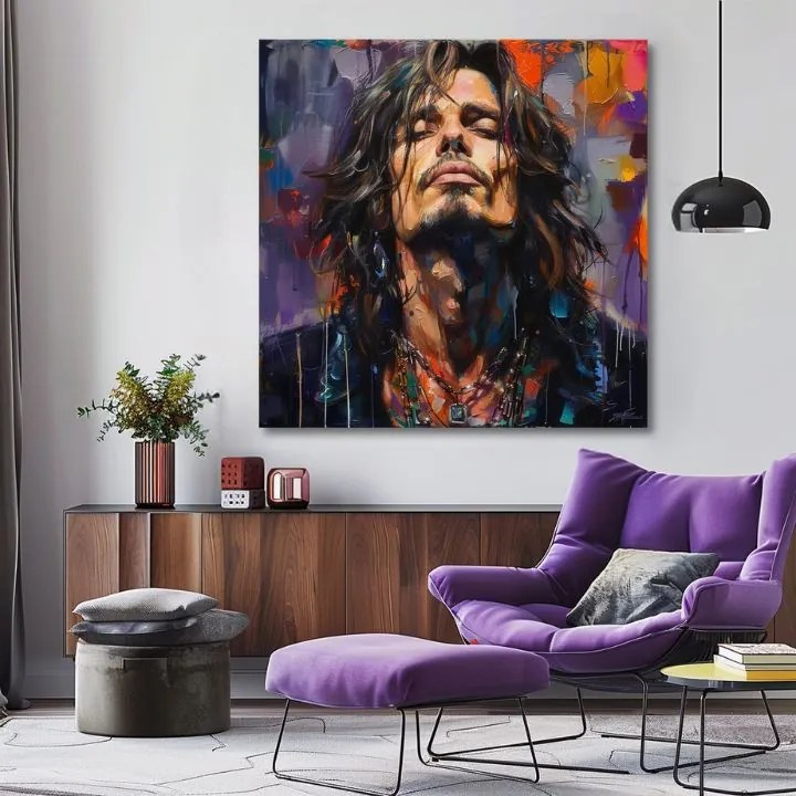 Obraz Chris Cornell - Hlas grunge scény | 100% originál domaľovaný akrylom