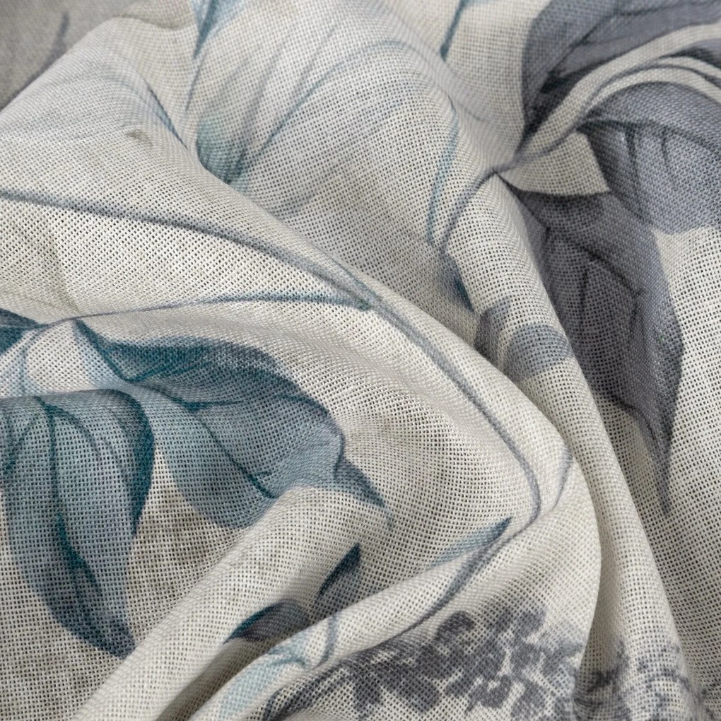 ZÁVES NA KRÚŽKOCH NICOLA 140X250 CM LISTY