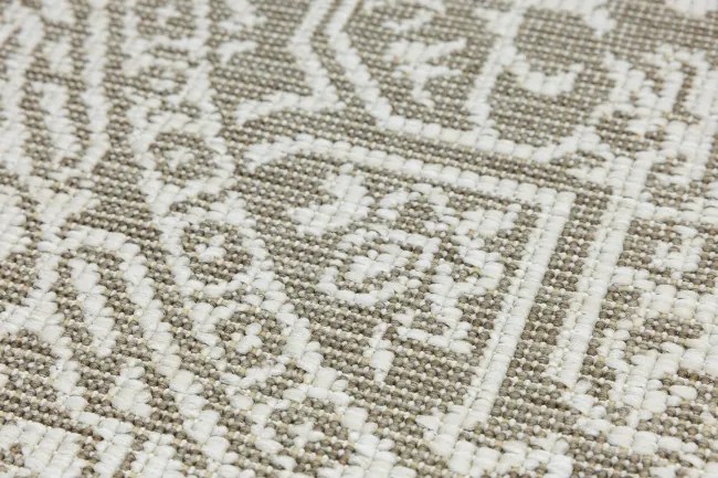 Obojstranný koberec BRUSSELS 205989/10610 béžový / krémový kruh