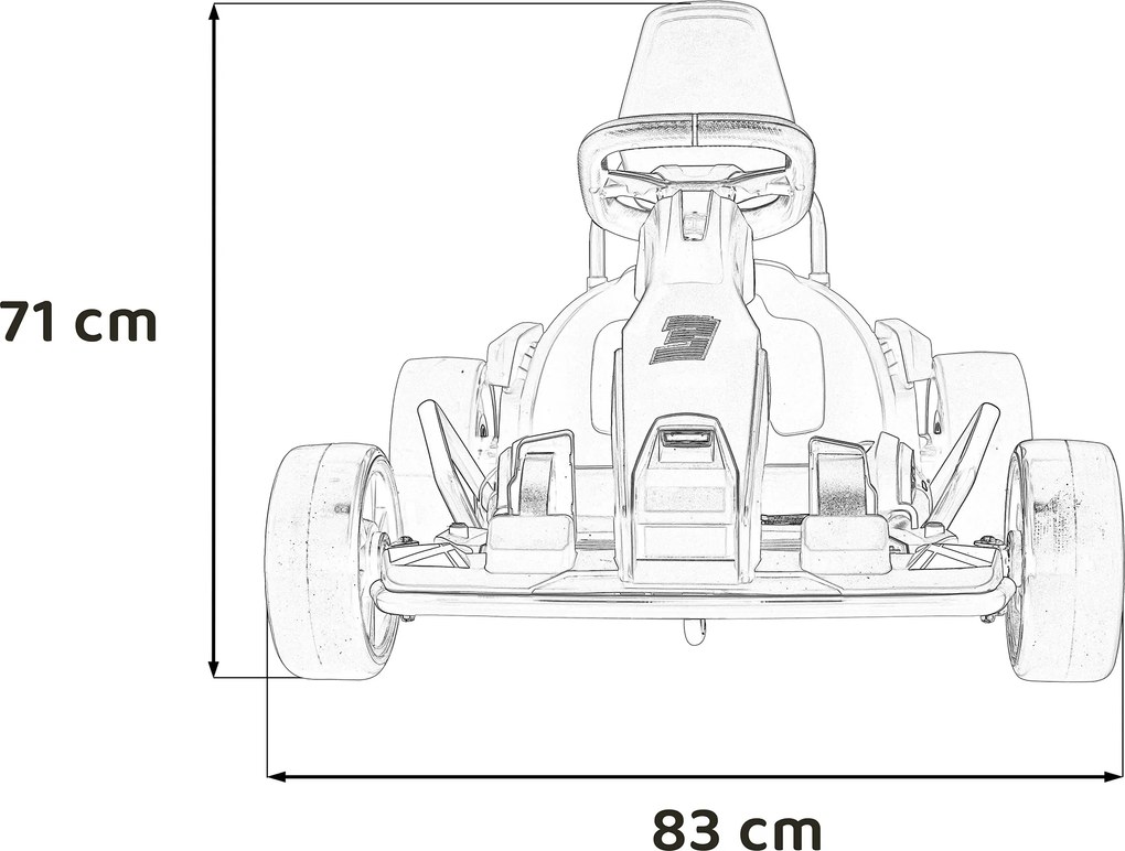 Ramiz Motokára na batérie Fast 3 Drift pre deti Červená + funkcia Drift + motory 2x150W + rádio LED + pásy