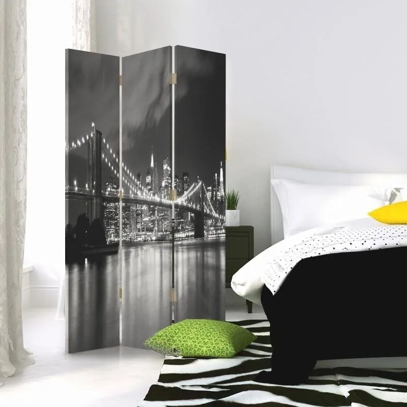 Gario Paraván Brooklynský most v noci Rozmery: 180 x 170 cm, Prevedenie: Klasický paraván