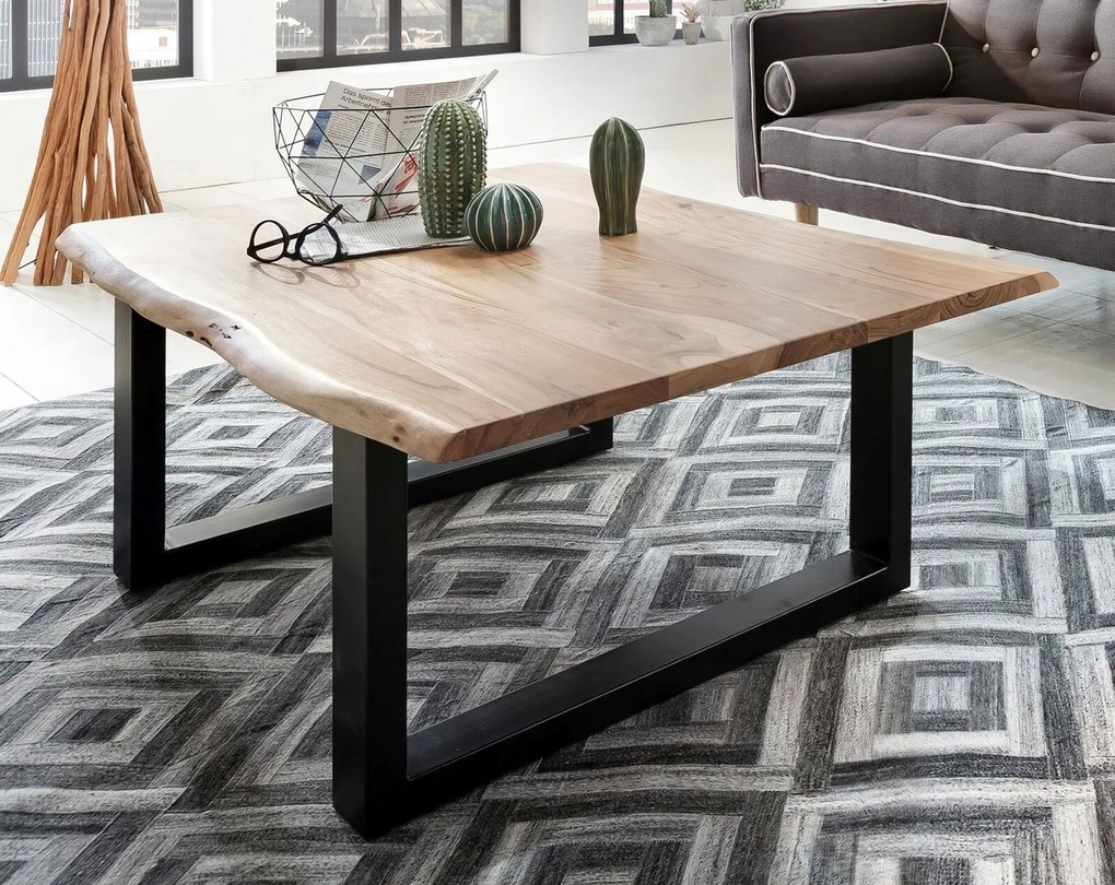 Čierny Konferenčný stolík TABLES & BENCHES 120 × 80 × 45 cm SIT MÖBEL