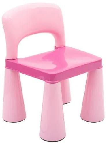 NEW BABY Detská sada stolček a dve stoličky NEW BABY ružová