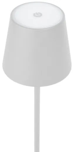 LED Stmievateľná vonkajšia stolná lampa LED/4W/4000 mAh 3000/4000/5500K IP44 biela