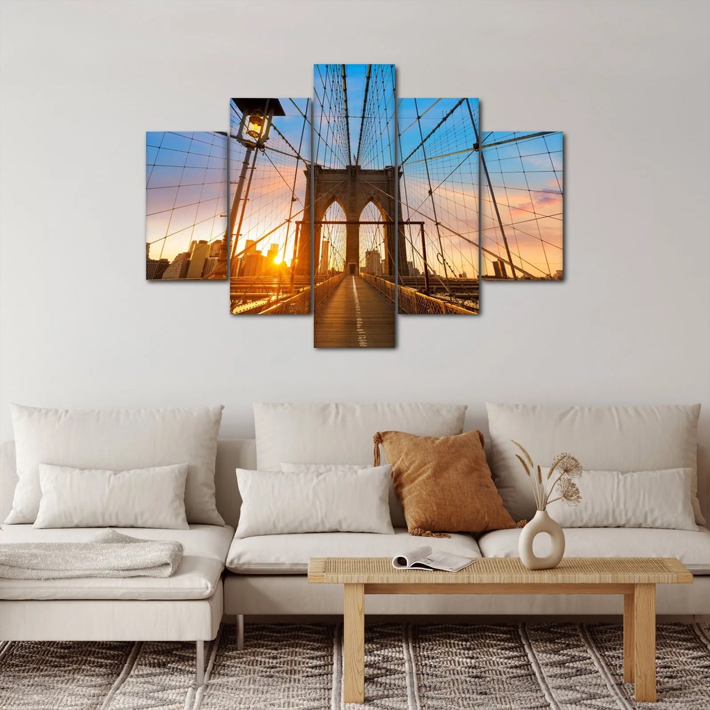 Obraz - Brooklynský most, Manhattan, New York (150x105 cm)