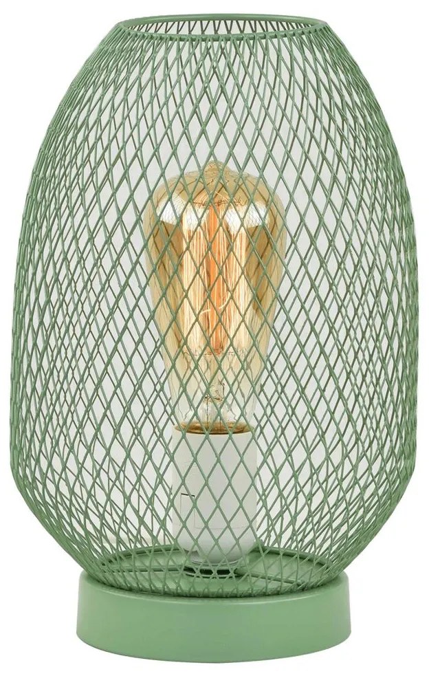Stolná lampa, kov/zelená, ANLEY