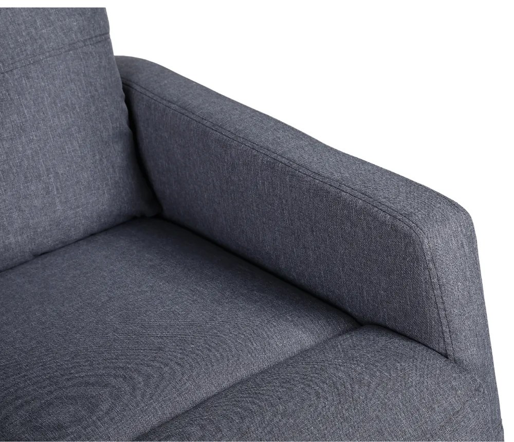 TV kreslo MODO PLUS s elektrickým polohovaním — látka, sivá, nosnosť 130 kg