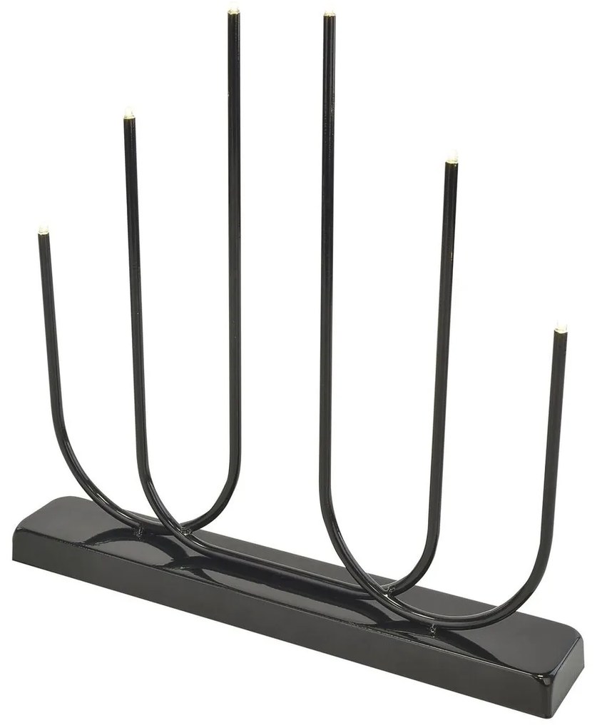 Emos Elektrický svietnik, napájanie: batériové, čierny